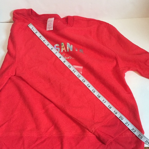 🆕 red dear Santa sweatshirt size Large - Picture 9 of 10